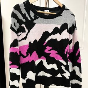 John +Jenn, Sweater Long sleve, Black, grey, light pink, hot pink, XS/TP